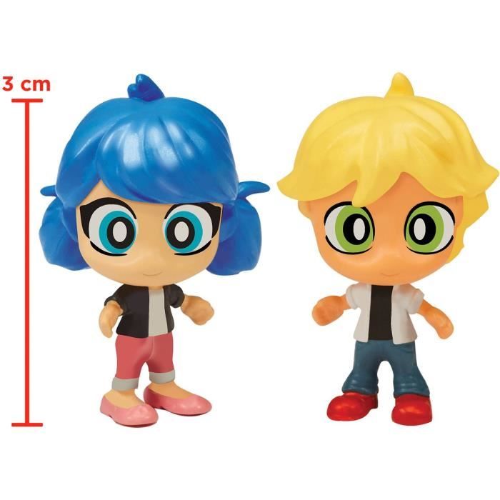 BANDAI Miraculous Ladybug Mini univers Chibi Boulangerie Mini figurines Marinette et Adrien incluses P50551 Cdiscount Jeux Jouets