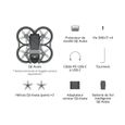 Drone DJI Avata - Caméra 4K 50ips et 60ips - Sans télécommande - Compatible DJI FPV Combo - Noir-5