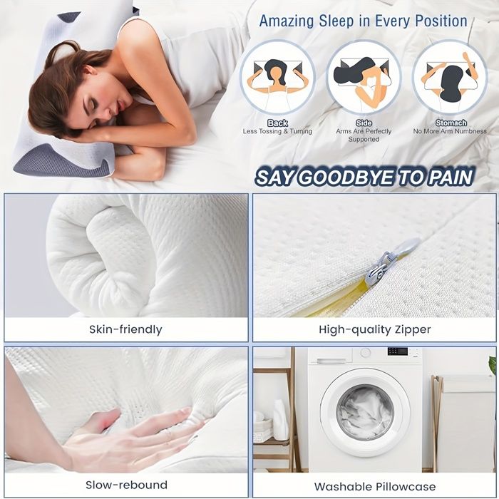 Cocoarm Oreiller Facial En Mousse À Mémoire De Forme, Face Pillow, Beauty Pillow