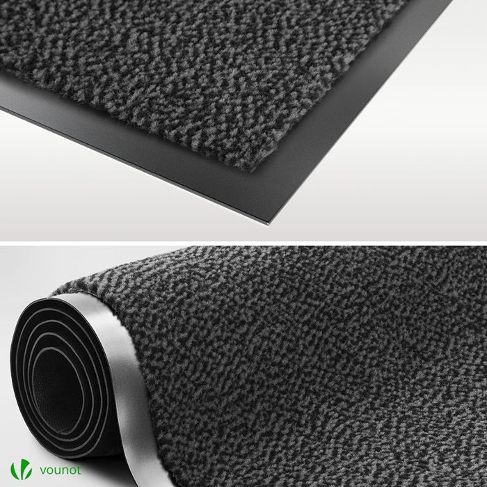 Zerbino D'Ingresso Antracite 40x60cm - Antiscivolo, Assorbente E Lavabile, Per Interni Ed Esterni - Foto 3