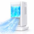 Refroidisseur D'air 4 En 1, 3 vitesse 50W,Refroidisseur D'air De Réfrigération À Semi-conducteur Pour Ventilateur, Sans Eau - Blanc