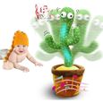CUBE EVEIL - Cactus Qui Danse et Répète ce Que Vous Dites - Cactus Ballerino - Vert - 120 Chansons-0