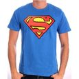 T-shirt Adulte Superman -Bleu avec Logo-0