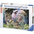 Puzzle 3000 pièces - Loups au clair de lune - Ravensburger - Adulte - Dès 14 ans-0