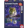 Puzzle Animaux Loup au clair de lune - SCHMIDT SPIELE - 1000 pièces - Pour enfants à partir de 12 ans-0