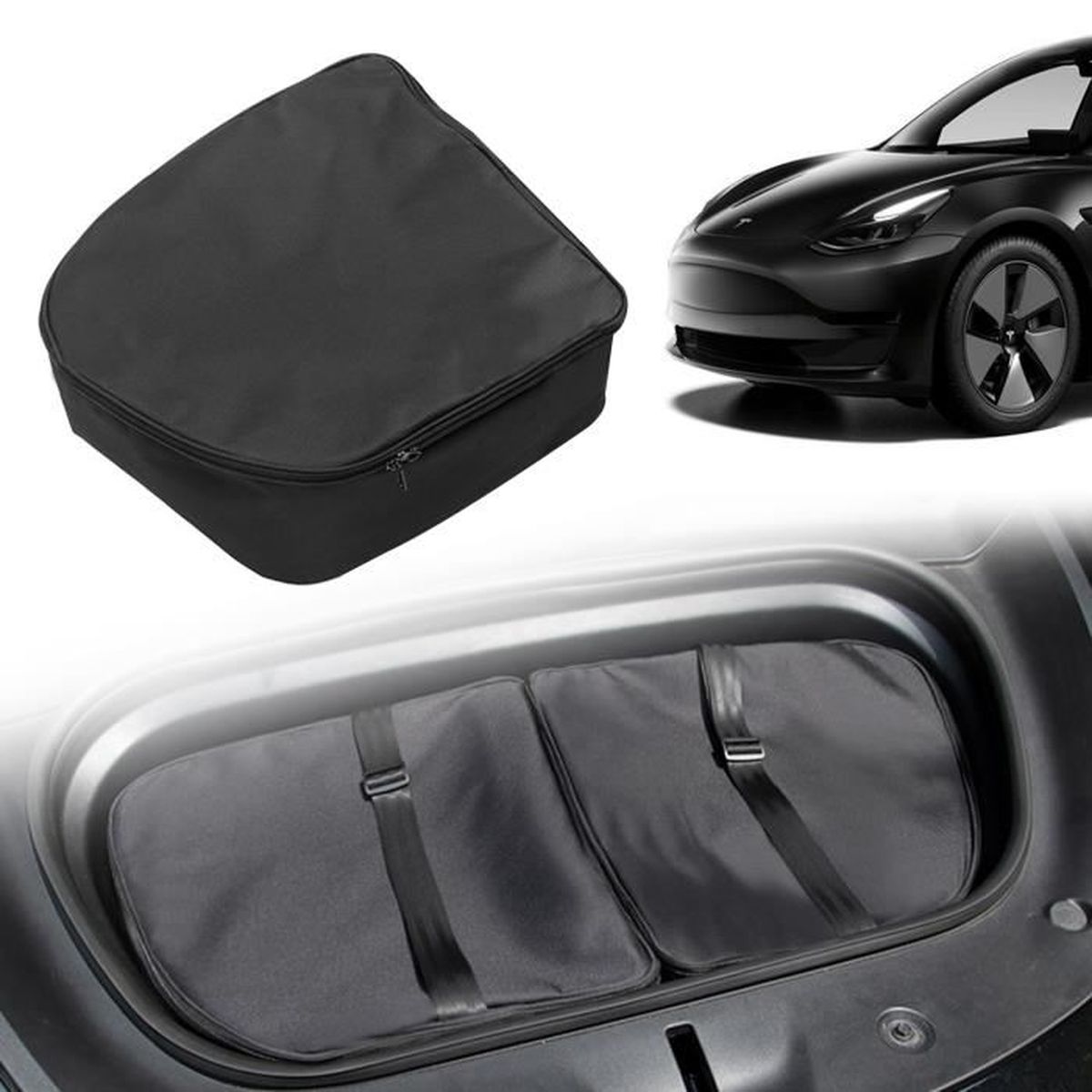 Boîte de rangement latérale pour porte de voiture Tesla Model 3 2017-2023 -  Plateau de rangement pour porte latérale avant et arrière
