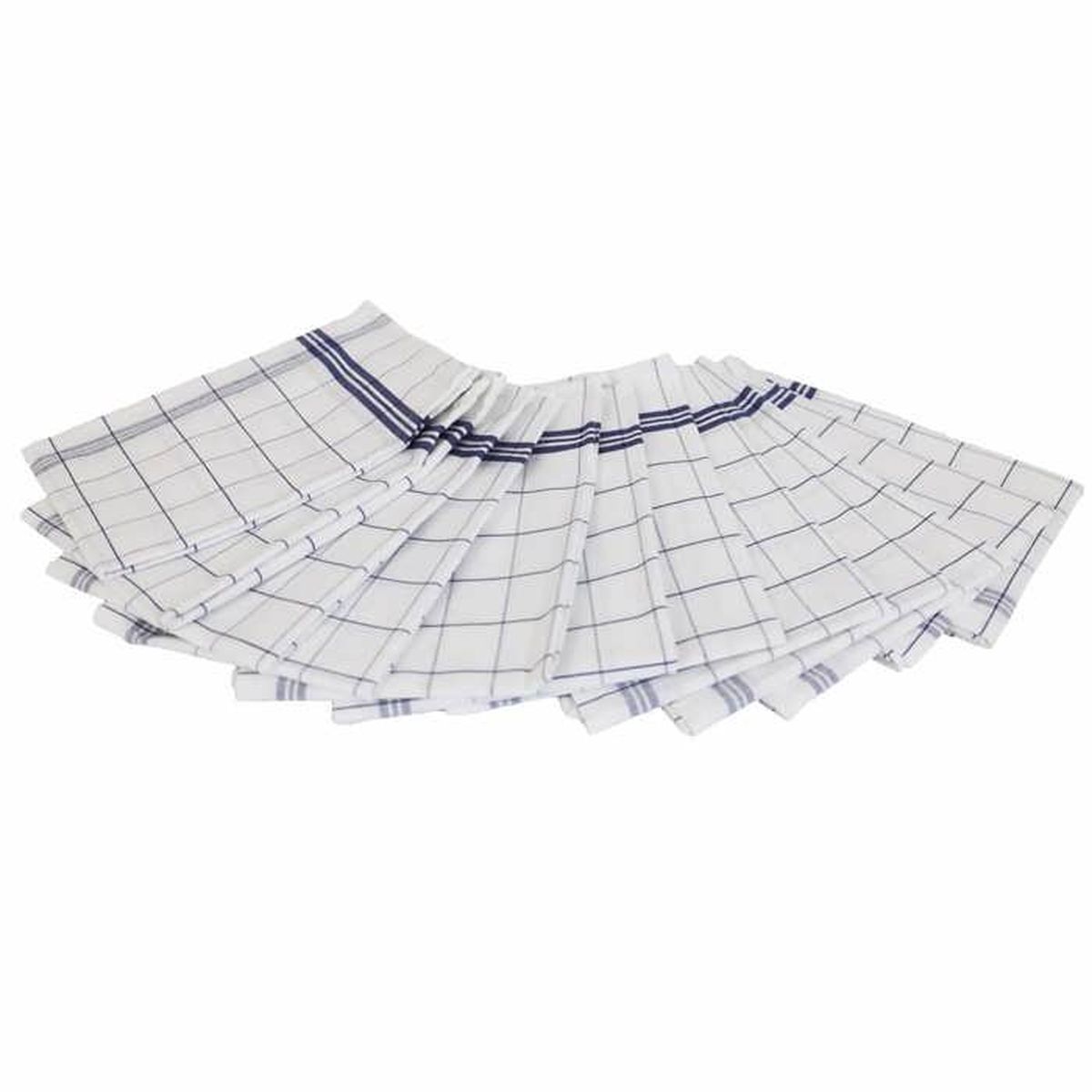 Torchons Cuisine Pur Lin Normandie - Lot De 6 Rouge 55x75cm Fabriqué France