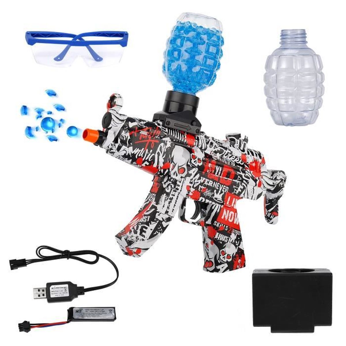 Lot De 4 Pistolets à Eau Pour Feux D'artifice Romantiques - Enfants Adultes Piscine Plage
