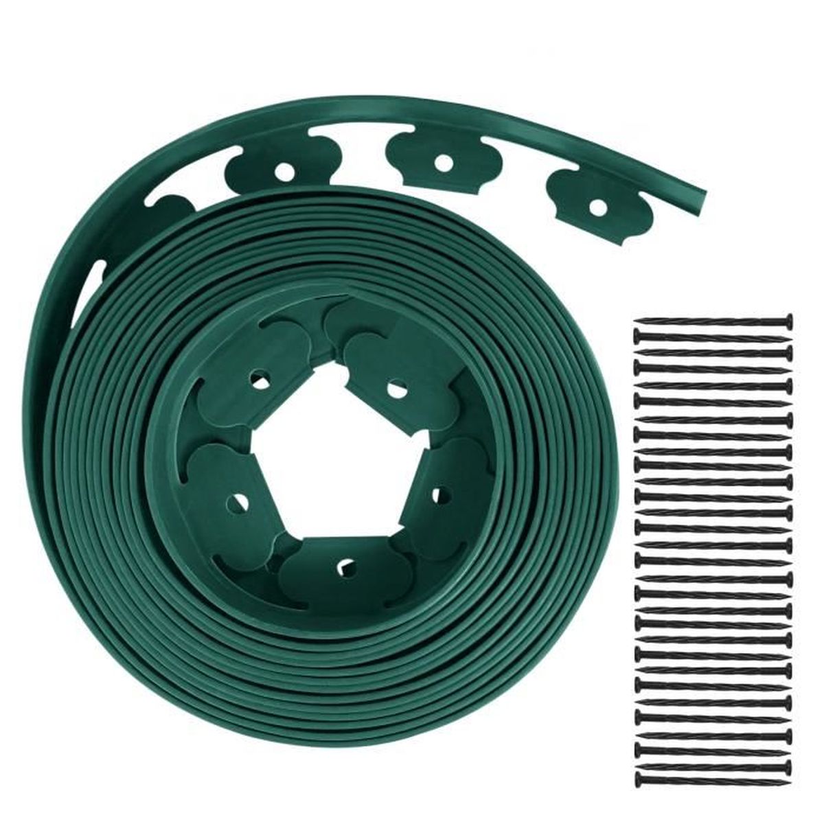 One Stop Outdoor Lock Link – Wiederverwendbarer Pflanzen- & Kabelbinder, 1/2 Zoll, 30,5 M Rolle