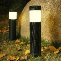 4 pièces - Feux chauds - Lampe solaire LED pour l'extérieur, luminaire décoratif de paysage, idéal pour une p