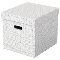 Esselte, Boîtes de rangement Home, Format Cube, blanc, x3