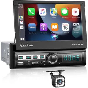 AUTORADIO Autoradio Bluetooth 1 Din avec Carplay&Android Aut
