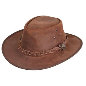 Chapeau en Cuir Hooley chapeau pour homme chapeau australien (M/56 ...