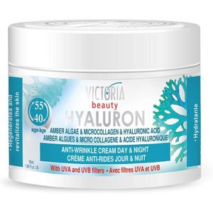 ANTI-ÂGE - ANTI-RIDE Soin De Jour - Beauty Crème Visage Nuit Micro-collagène & Acide Hyaluronique Anti-vieillisement (age 40+)- Hyaluron