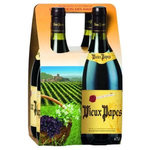 VIN ROUGE VIEUX PAPES Vin de Table rouge 11% vol. - 4x75cl