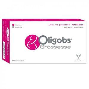COMPLEMENTS ALIMENTAIRES - AU FEMININ Oligobs Grossesse - Oméga 3 - Fer - Magnésium - 90