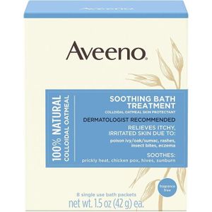 BAIN MOUSSANT - HUILE Produits pour le bain Aveeno Fragrance Free Soothing Bath Treatment 8-Count 74242
