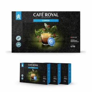 CAFÉ CAPSULE 150 Capsules Compatibles NESPRESSO PRO® - CAFÉ LUNGO - Dosettes by Café Royal®