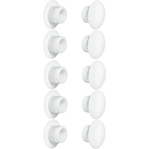 5x cache trou plastique 8mm blanc bouchon protection trou meuble mur  cloison vis quincaillerie - Clous vis et fixations - Achat & prix