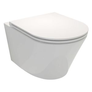 WC - TOILETTES WC suspendu sans bride JACOB DELAFON Rodin+ - Blanc - A suspendre - Céramique - 36 cm - Horizontale