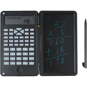 CALCULATRICE Calculatrice Scientifique Avec Tablette D'Écriture, 5,9 X 3,5 X 0,8 Pouces Abs Calculatrice De Bureau À Écran Lcd À Deux Rang[W286]