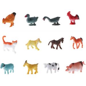 Lot de 6 ANIMAUX FERME lot jeu jouet figurines en plastique pour enfants