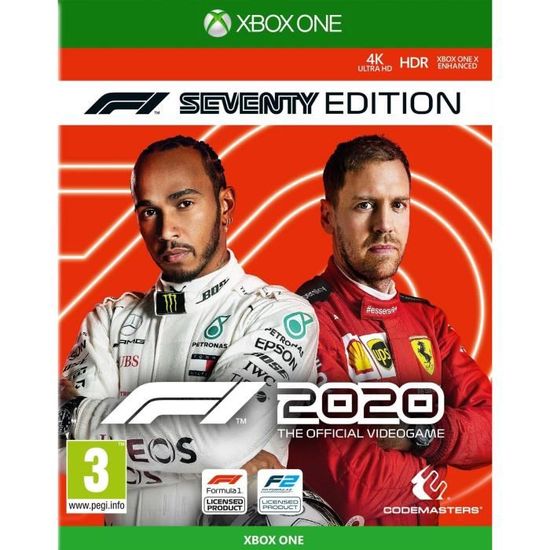 Jeu Xbox One - CodeMasters - F1 2020 Seventy Edition - Course - Adhérence sur route