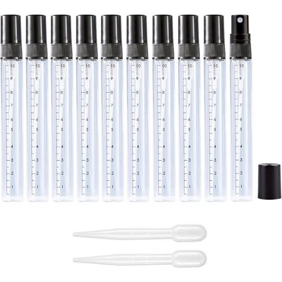 Lot De 10 Flacons Applicateurs Avec Pointe Fine 1mm - 13ml Chacun - Pour Résine, Colle, Encre, Peinture - 2