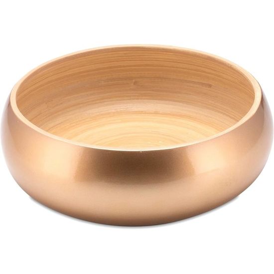 Bol De Service IKEA BLANDA MATT 28 Cm En Bambou Naturel - Résistant, Élégant Et Facile D'Entretien