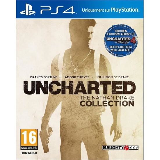 Jeu PS4 Uncharted The Nathan Drake Collection – Très Bon état, Complet