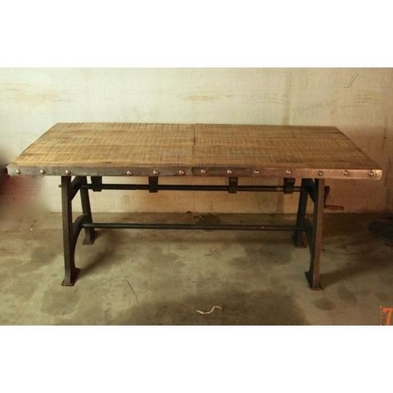 Table Industrielle Extensible Achat Vente Table A Manger Seule Table Industrielle Extensible Cdiscount