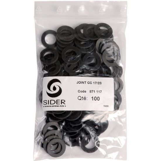 Joints Bleus CNK Watts - Dimensions 33x42 Mm (1 1/4), épaisseur 2 Mm, Sachet De 2 Pièces, Pour Eau, Gaz, Hydrocarbures (-196°C à +350°C)