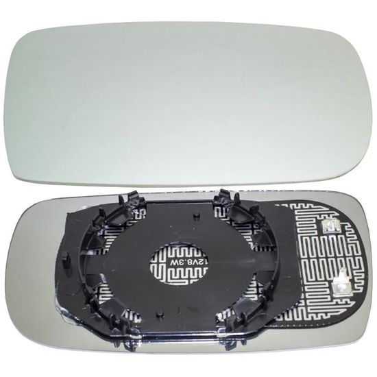 Verre De Rétroviseur Chauffant Compatible Toyota Yaris 2014-2018 - Côté Droit