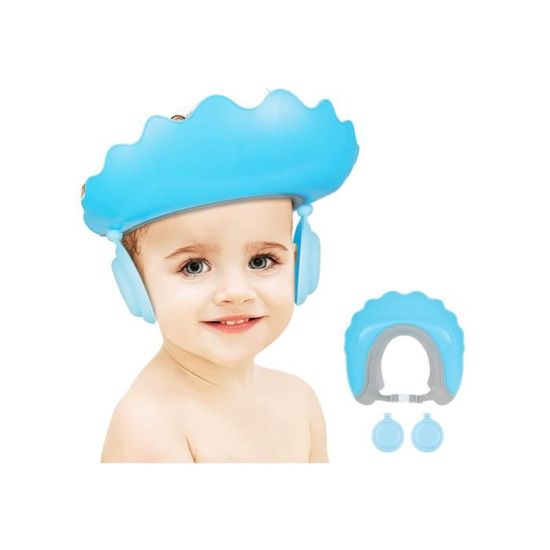 3Pcs Bonnet bain bebe, Reglable, Accessoires Bebe Parfait Pour Baignoire,  Douche Bebe, Visiere Bain Bebe Protege Oreille Tete. - Cdiscount  Puériculture & Eveil bébé