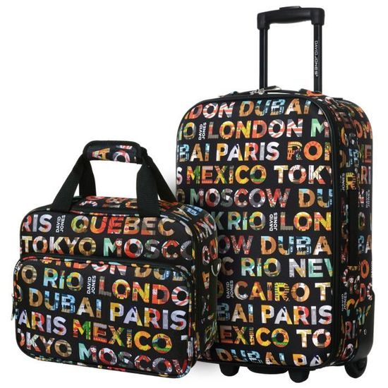 FLYMAX Valise Cabine 55x35x20cm 4 Roues Super Légère Jaune 35L - EasyJet Ryanair