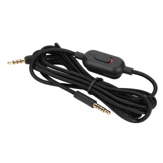 Câble De Remplacement Pour Casque Logitech - Compatible G Pro, G Pro X, G433, G233 - Longueur 2m, Gaine Tissée, Contrôle Volume Et Mute - 8