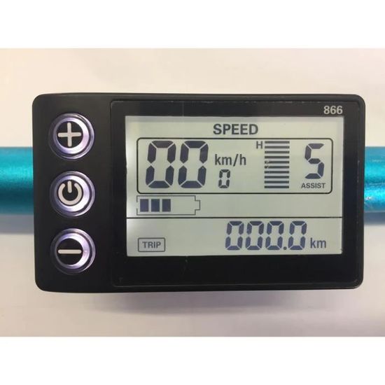 S866 Écran LCD, Compteur De Vélo étanche, 24 V 36 V 48 V
