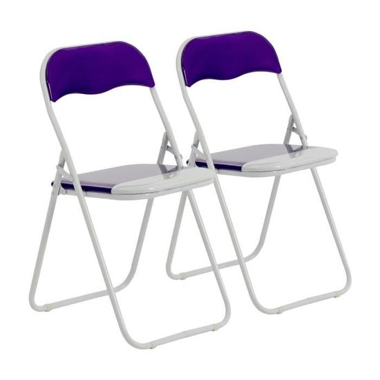 Chaise Pliante Rembourrée Noir Harbour Housewares - Bureau Ou Invité - Neuf