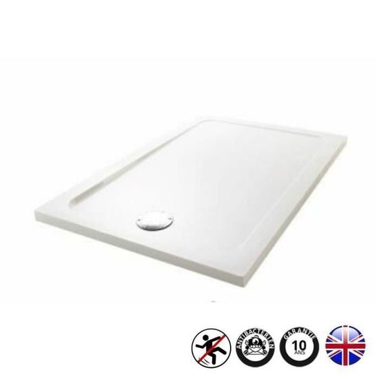 Receveur de douche JACOB DELAFON Flight rectangle extra plat antidérapant 120 x 90 cm