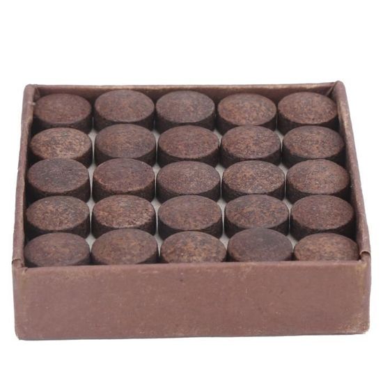Lot De 50 Embouts De Queue De Billard – Cuir Haute Qualité, 9/10/13 Mm, Avec Boîte De Rangement – Pour Snooker Et Billard