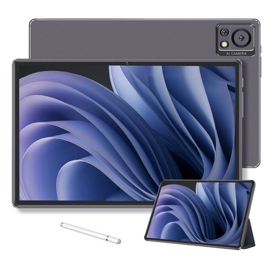 Tablette tactile - VANWIN Y83(WiFi) - 10,1" - RAM 12Go - Stockage 256Go - Android 12 - Gris - 8300mAh + Bookcover