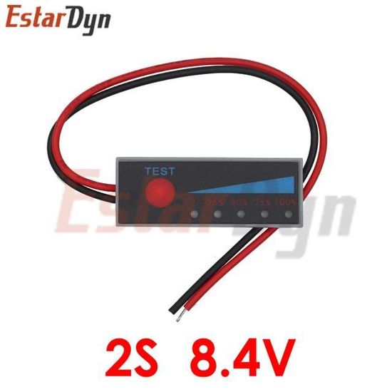 GTIWUNG Lot 5 Indicateurs Capacité Batterie 5S - Module LED Pour Li-ion 21V