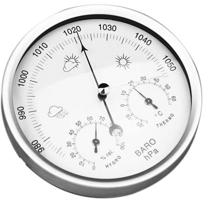 Baromètre, baromètre mural en métal de 132 mm à suspendre, numéro
