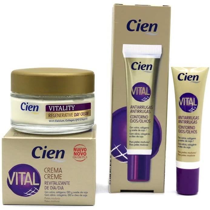 Vital Crème Revitalisante 50 ml et contour des yeux anti-rides 15 ml pour peaux matures
