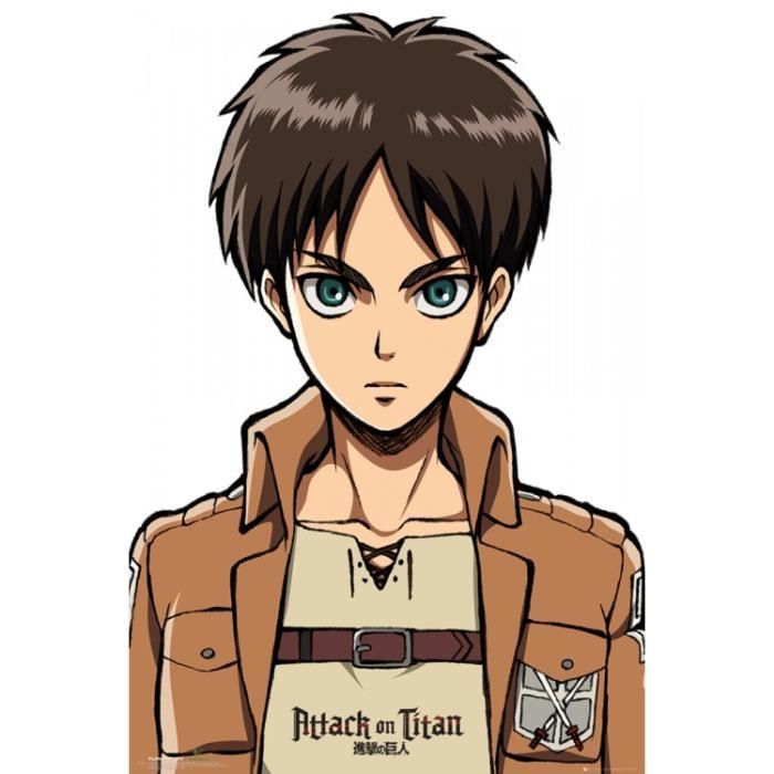 L Attaque Des Titans Eren Mort Poster L'Attaque Des Titans - Eren (91 x 61 cm) - Achat / Vente affiche