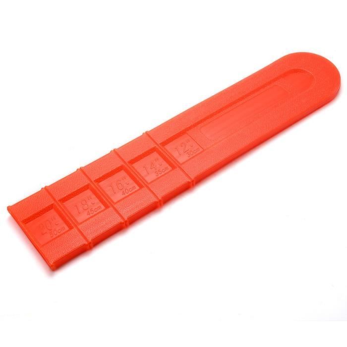 Fourreau De Protection Pour Lame De Tronçonneuse - En Plastique Orange, 49 Cm - Universel, étanche - Protège La Barre Et La Chaîne - 8