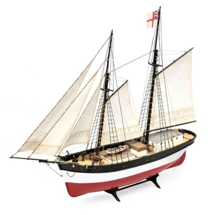 Maquette de bateau en bois : Hunter Q-Ship Coloris Unique
