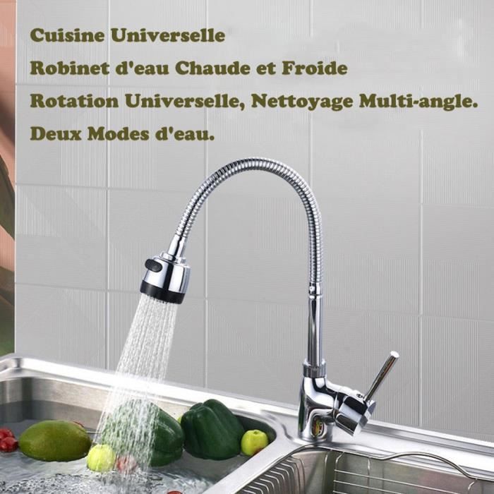 Mélangeur de cuisine Robinet de cuisine robinet d'eau froide et chaude