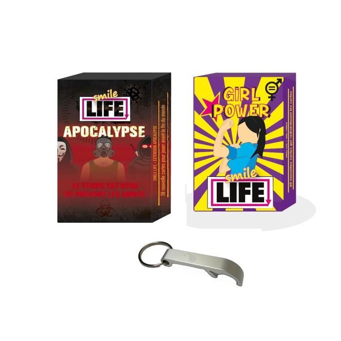 Lot 2 Extensions en Français Smile Life Apocalypse + Girl Power + 1 Décapsuleur Blumie (Apocalypse + Girl Power)