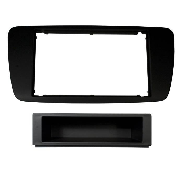 Adaptateur de façade d'autoradio simple DIN Noir Seat Ibiza 2008 >